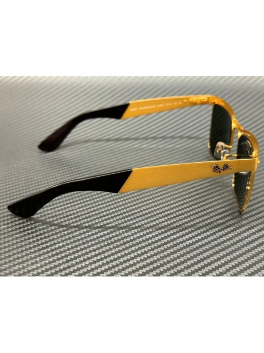 New Ray-Ban Men Sandblasted Gold Sunglasses 56-18-145